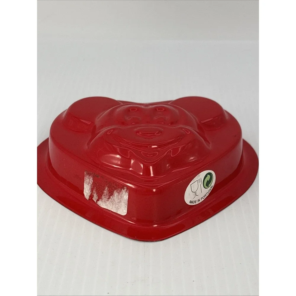 Disney Mickey Mouse Cake/ Jello Mold Non Stick Red Heart Shaped